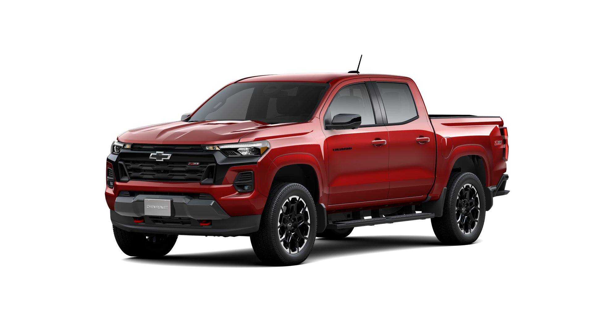 2026 Chevrolet Colorado Z71 in Radiant Red Tintcoat — front three-quarter view