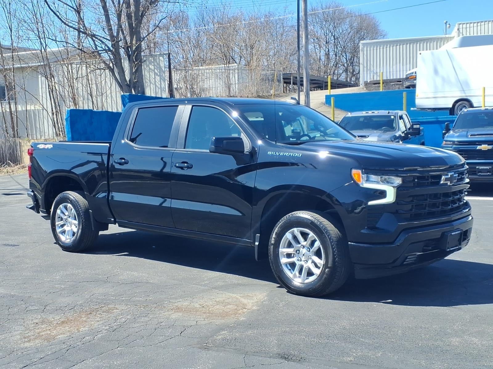 2026 Chevrolet Silverado 1500 RST in Black — front three-quarter view