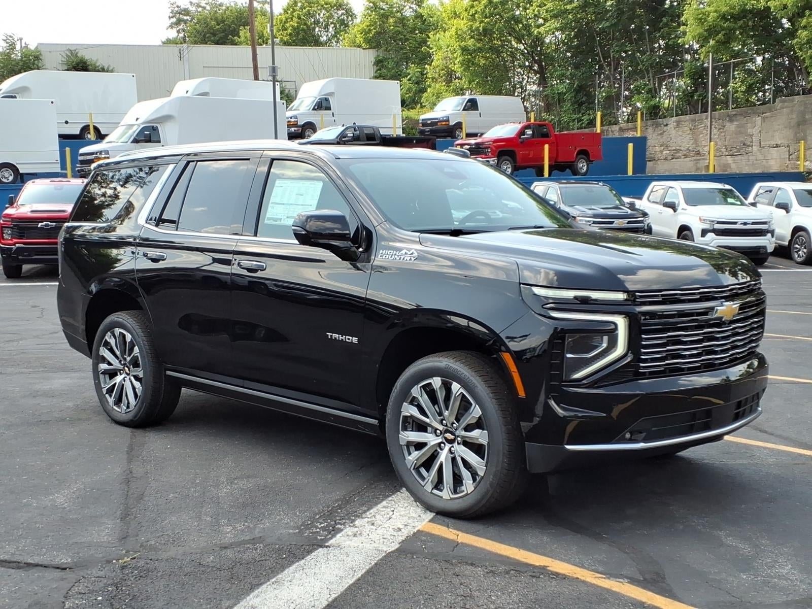 2026 Chevrolet Tahoe High Country in Black — front three-quarter view