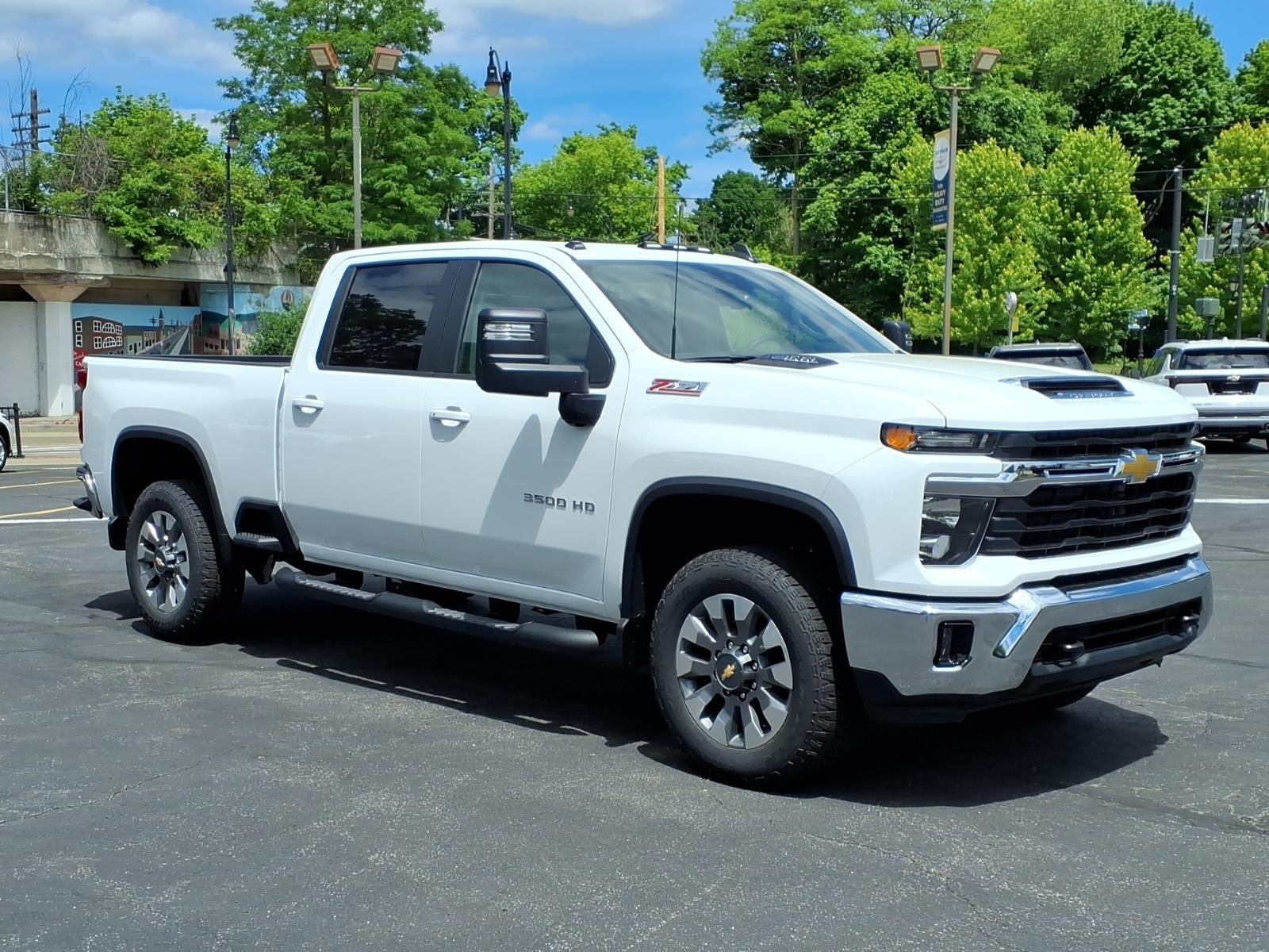 2026 Chevrolet Silverado 3500 HD LT in Summit White — front three-quarter view