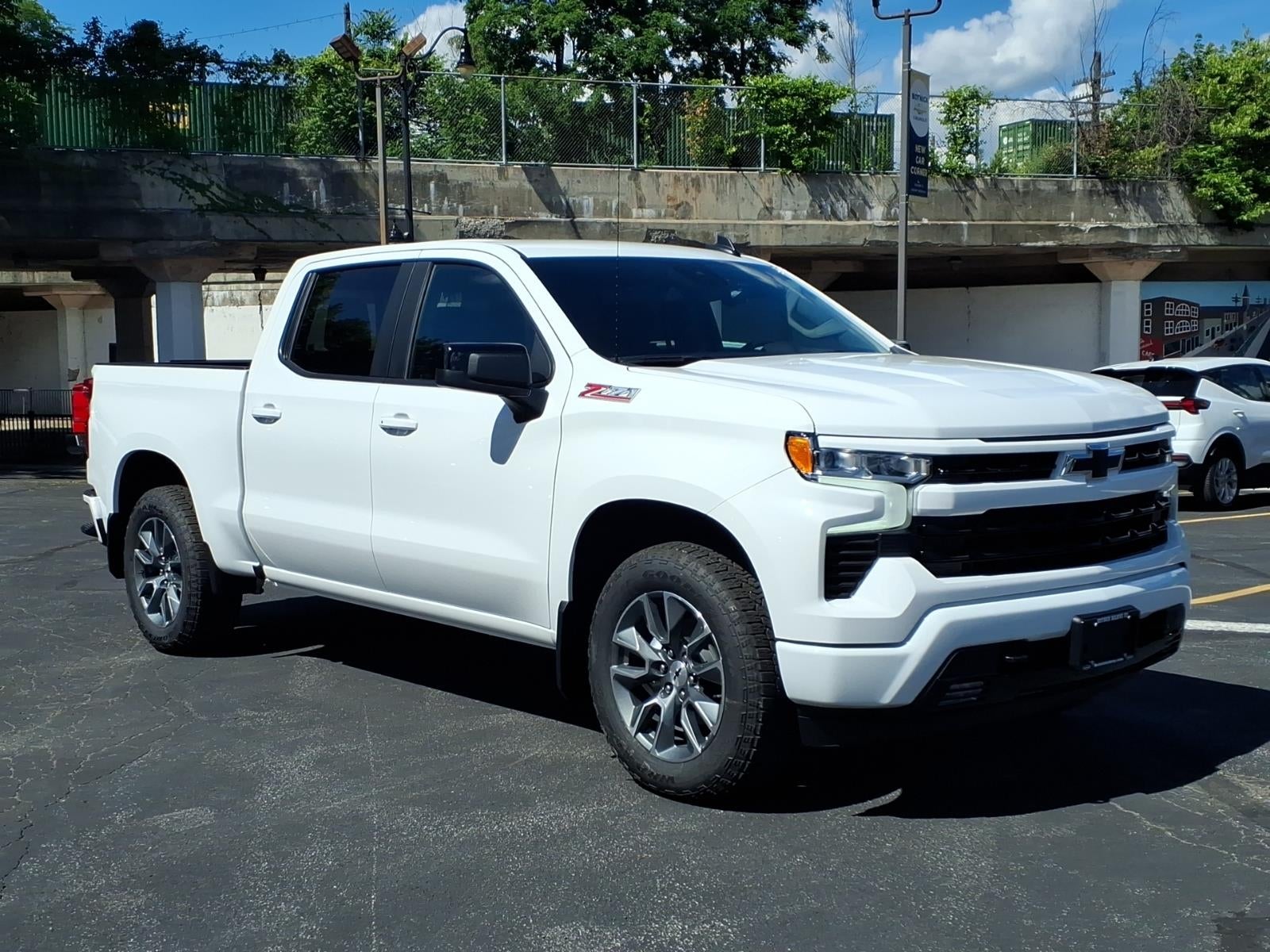 2026 Chevrolet Silverado 1500 RST in Summit White — front three-quarter view