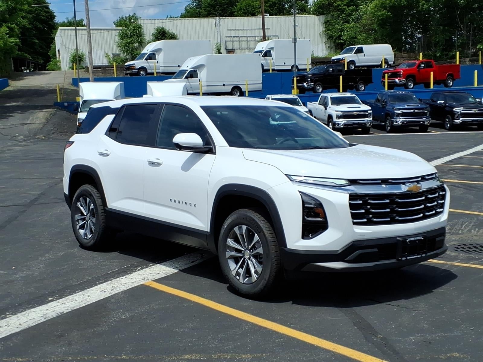 2026 Chevrolet Equinox LT in Summit White — front three-quarter view