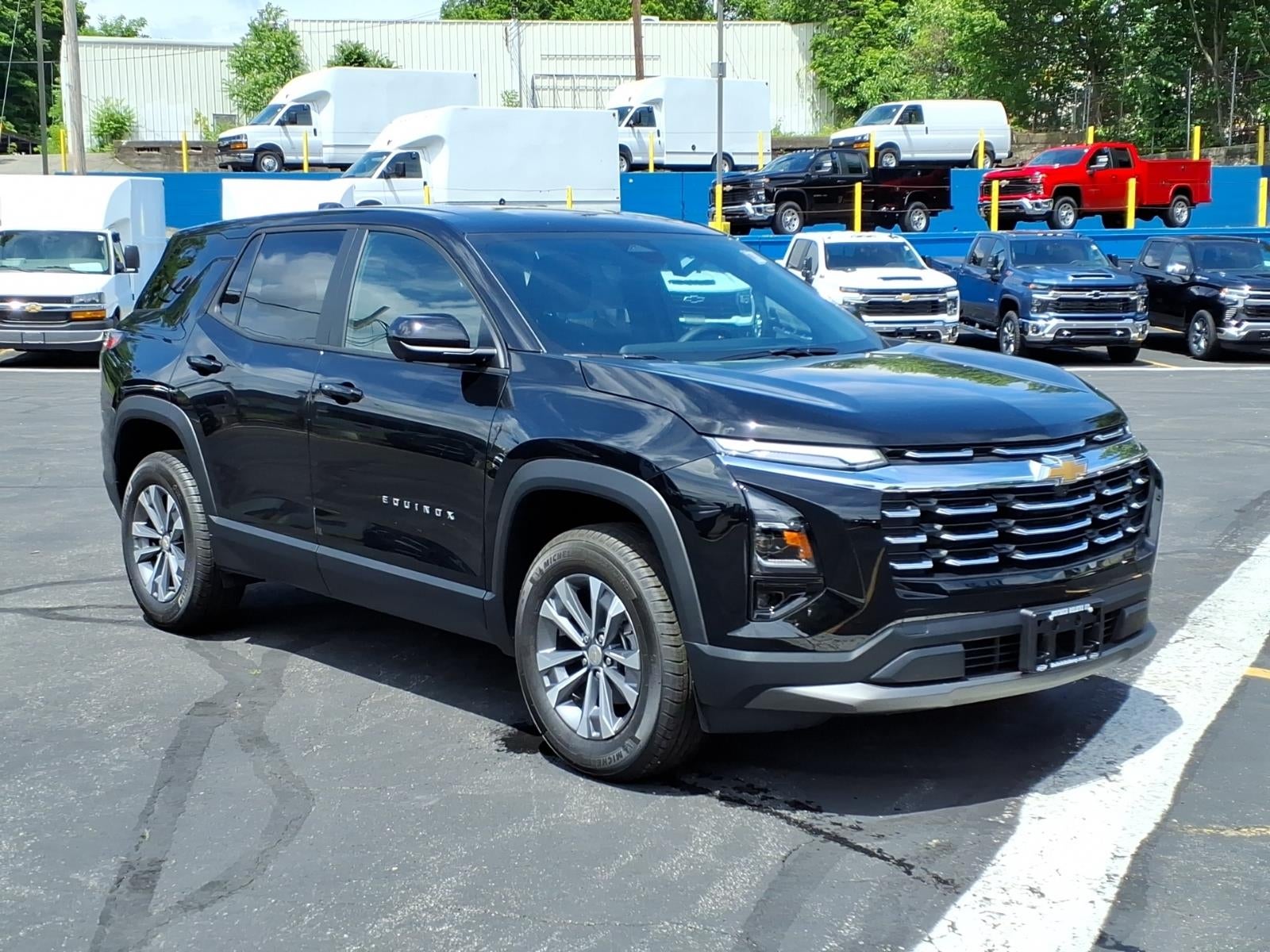 2026 Chevrolet Equinox LT in Mosaic Black Metallic — front three-quarter view