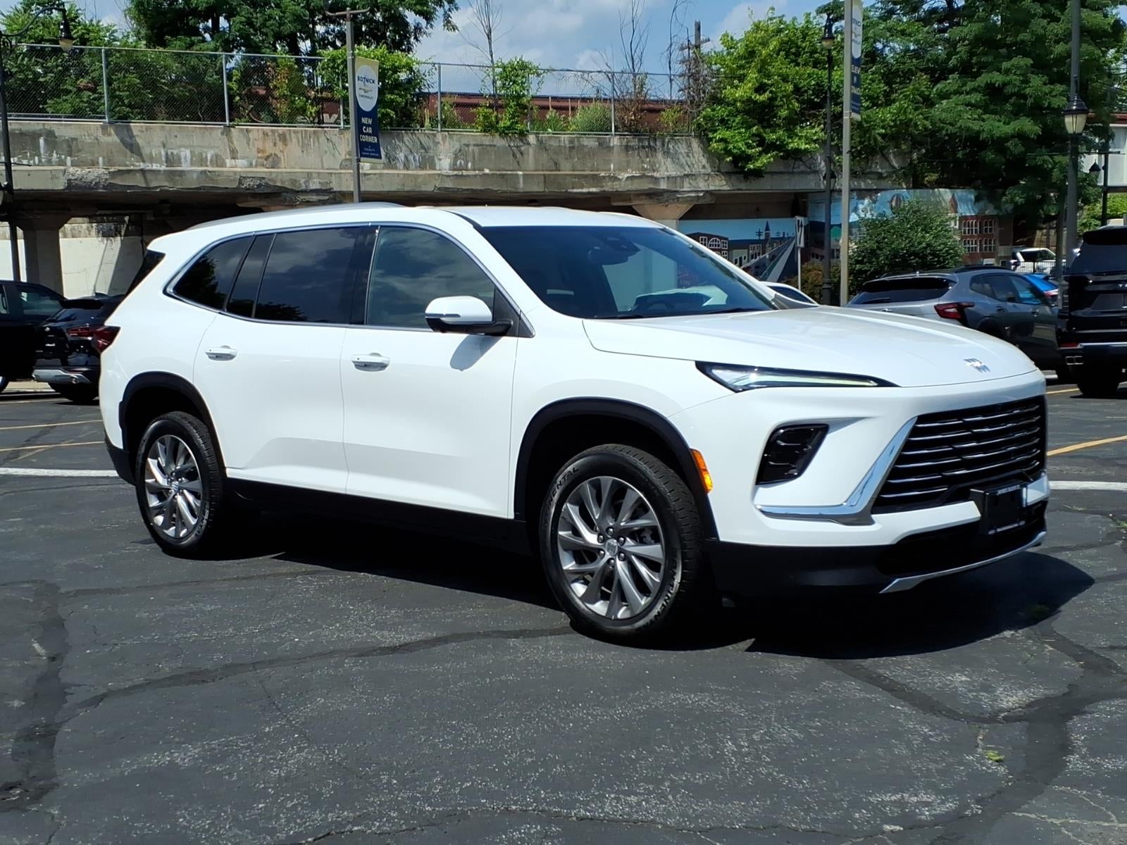 2025 Buick Enclave Preferred in Summit White — front three-quarter view