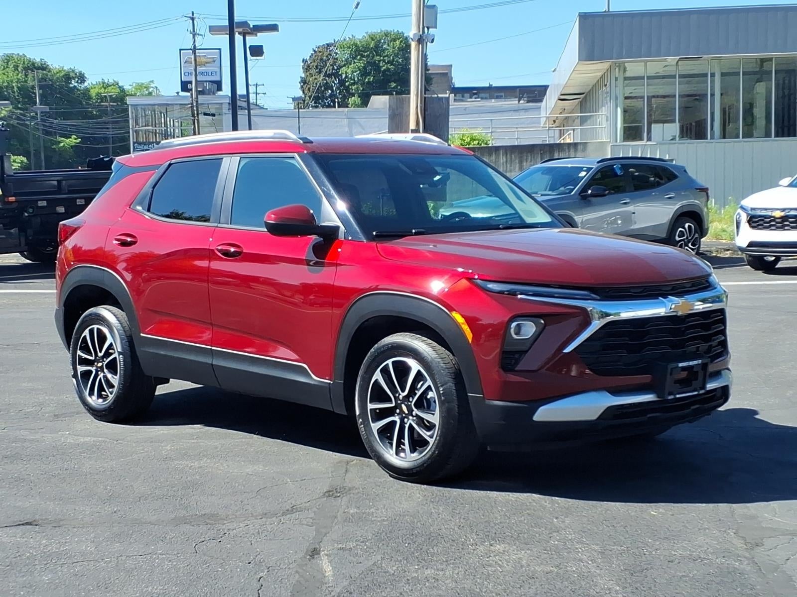 2025 Chevrolet Trailblazer LT in Crimson Metallic — front three-quarter view